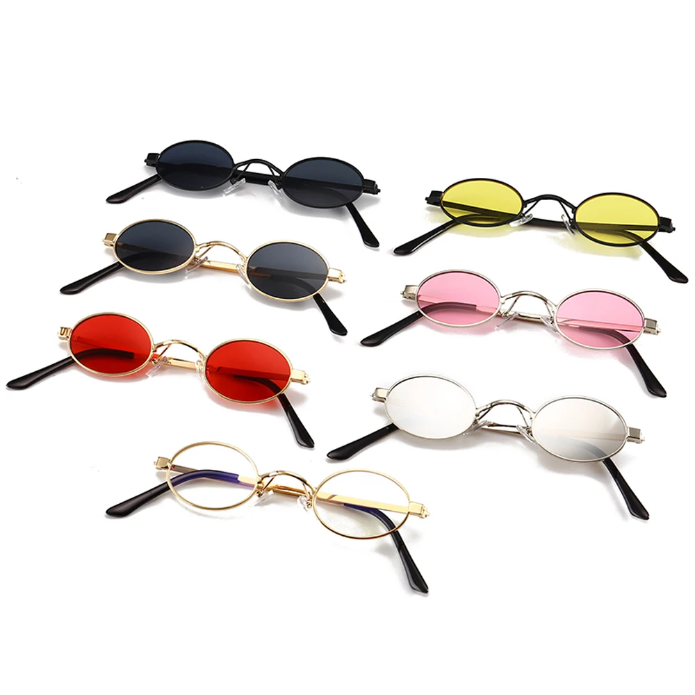 Peekaboo маленькие овальные солнцезащитные очки мужские круглые металлическая оправа унисекс золотые черные красные маленькие солнцезащитные очки для женщин круглые uv400
