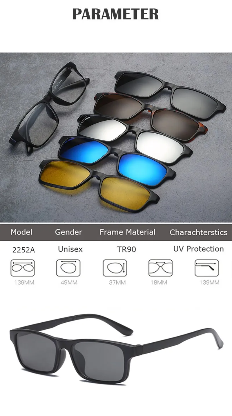 In Clip Sunglasses Clip On Glasses Frame Eyeglasses Frames