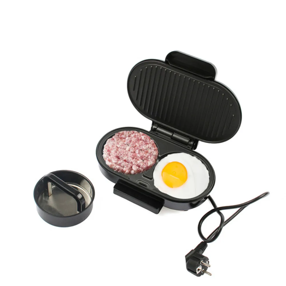 

BBQ Steak Hamburger Electric Grill Meat Roaster Machine Egg Frying Pan Panini Sandwich Maker Bread Oven Breakfast Barbecue Tool