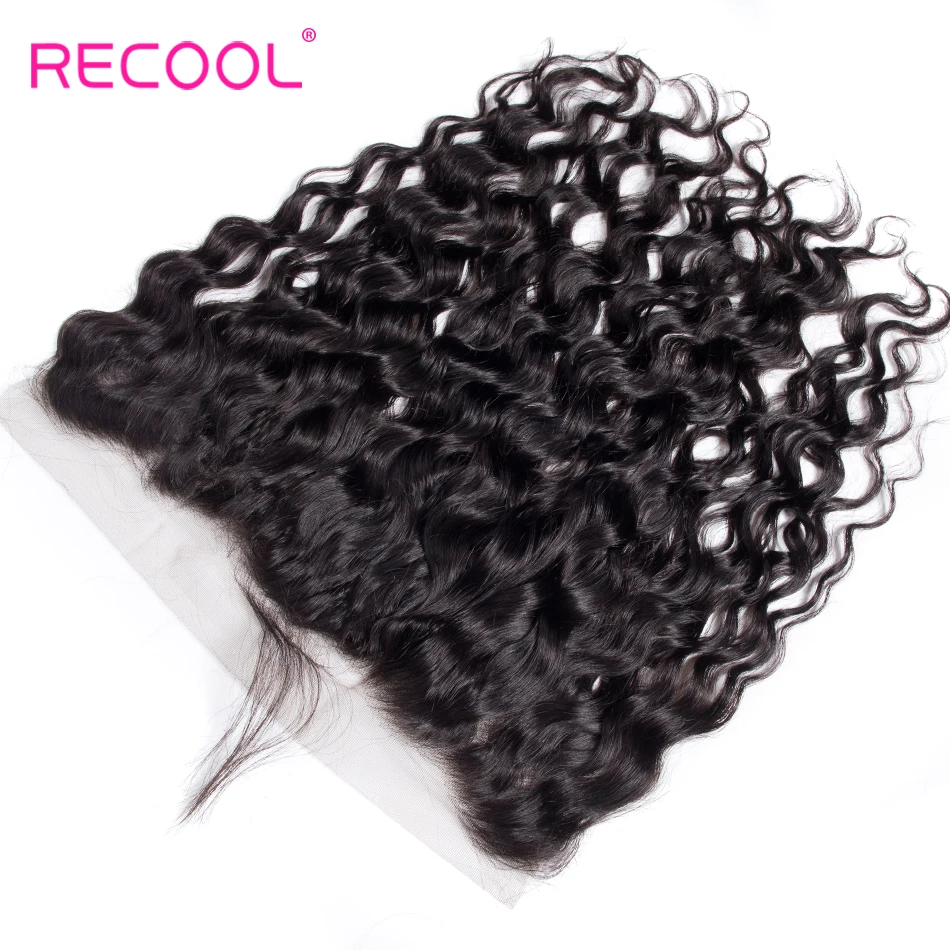 Recool волосы сырое индийские волос волна воды 3 Связки с закрытием Волосы remy