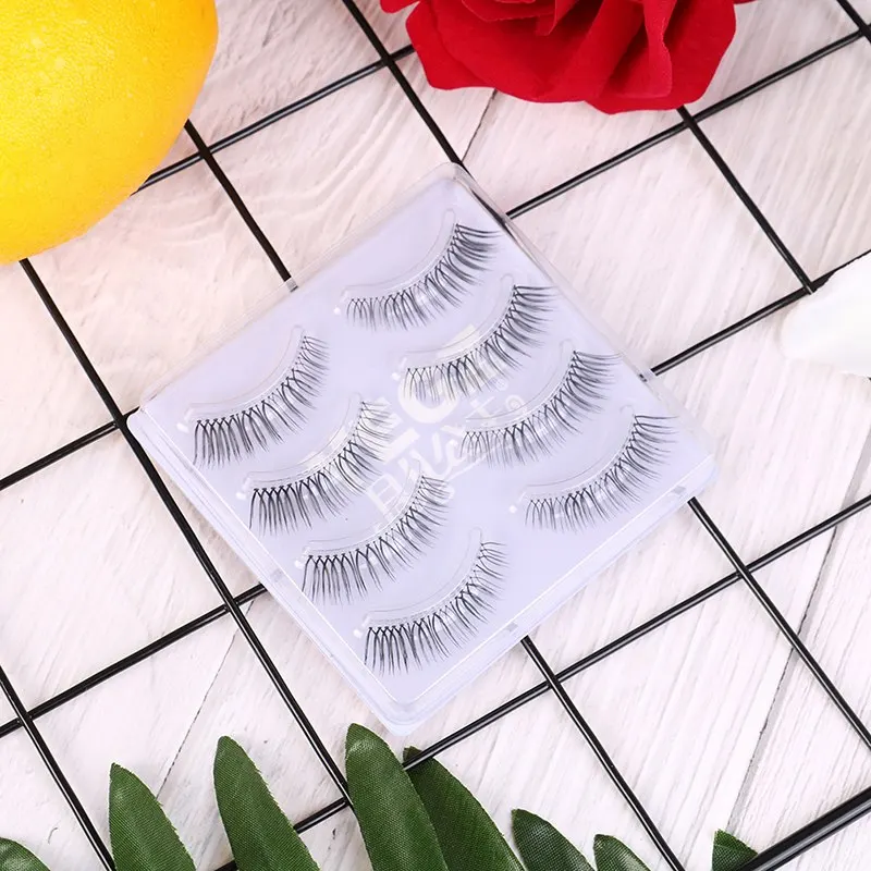 4 Pairs 3d Mink Lashes Extension Eyelash Mink Eyelashes Natural False Eyelashes Fake Lashes Long Makeup
