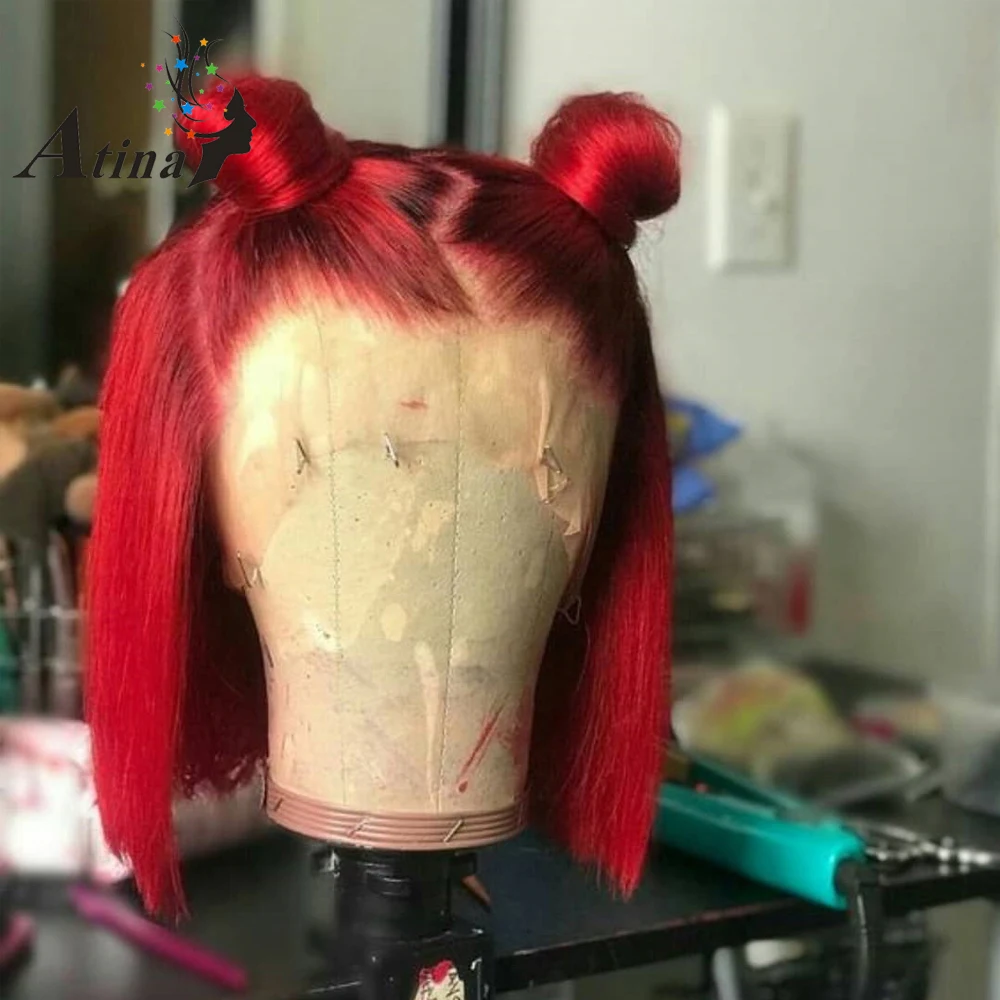 red-bob-human-hair-wigs