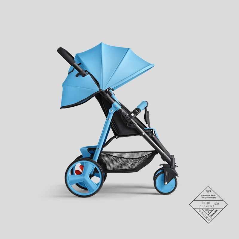Детская коляска, может лежать, светильник, вес, складной, ультра-светильник, портативная, компактная, детская коляска, светильник для новорожденных, коляска - Цвет: Blue