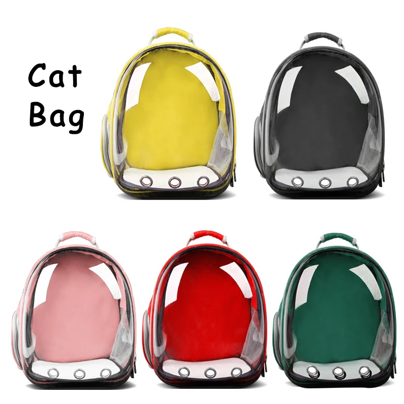 

Pet Dogs Cat Carrier Bags Breathable Durable Cat Transparent Bags Big Space for Kitten Cat Dog Travel Outdoor Backpacks for Cats