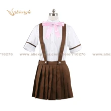 Kisstyle Moda Higurashi Cuando Lloran Furude Rika Higurashi no naku Koro ni Uniforme COS Cosplay, Modificado Para Requisitos Particulares Aceptado