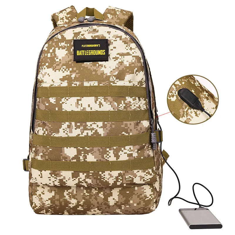 Men PUBG Backpack Multifunction Waterproof Teenage School USB Charging Backpacks Women Travel Level 3 Bag Boys Mochila BP0247 (11)