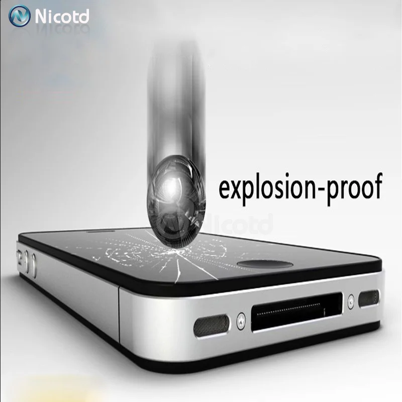 Закаленное стекло 2.5D для iPhone 4 2 шт./лот 0 3 мм защиты экрана от взрывов Защитная