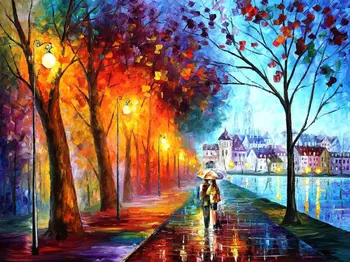 

Framed painting by number coloring by numbers for home decor hand painted canvas 4050 city by the lake
