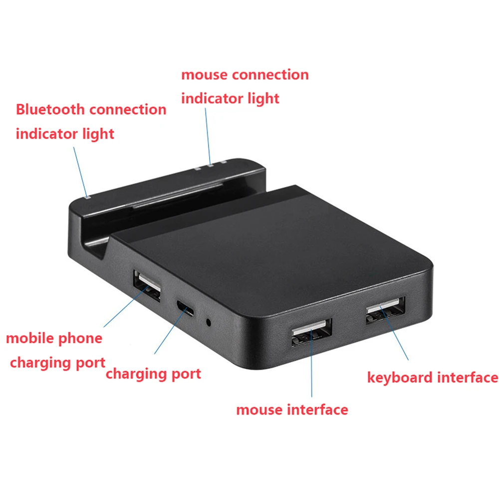  for PUBG Mobile Game Keyboard Mouse Converter Adapter Dock Station for Android System Bluetooth Con