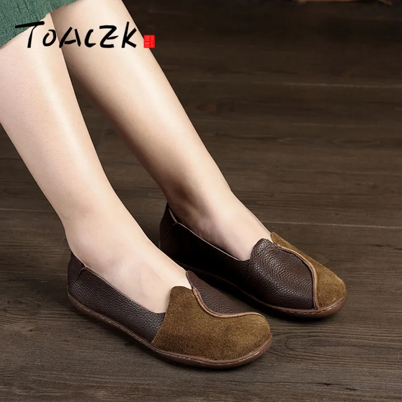 

Original handmade leather Sen women's shoes retro art Zen casual shoes soft bottom comfortable flat shoes spring single shoes