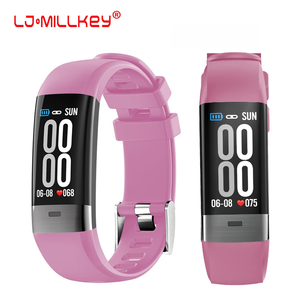 

Smart Bracelet ECG/PPG Heart Rate Blood Pressure Monitor Bluetooth IP67 Waterproof smartband Color Screen sport wristbands