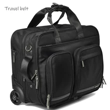 Многофункциональный пояс для путешествий, бизнес-путешествие, Оксфорд, Скалка, Спиннер, 18 дюймов, мужской чемодан, колеса, дорожные сумки