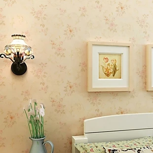 

Non-woven wallpaper American retro flower wallpaper Sweet and simple but elegant bedroom a sitting room background wall paper