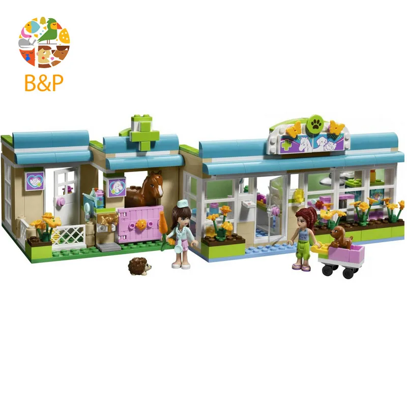 

Legoing Heart Lake City Pet Hospital 3188 342 Building Blcok set Brick compatible 10169 Toys for children Gift