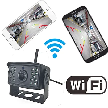 

WiFi Wireless Car Rear View Backup Reverse Camera for Bus Van Caravan Trailer Truck RV Camper Work With iPhone& Android