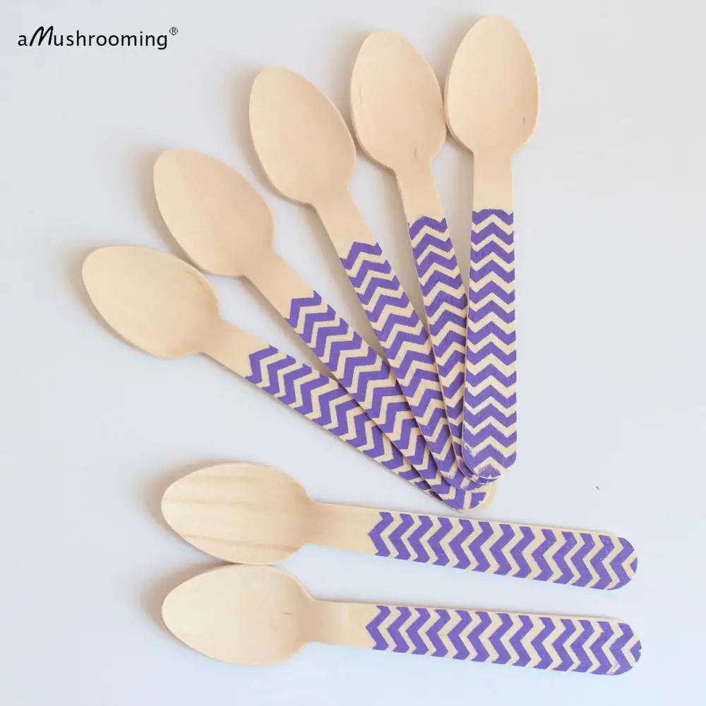 purple chevron 14cm spoon (1)