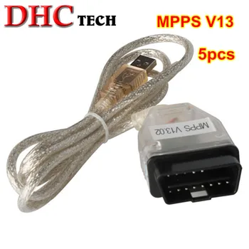 

5pcs SMPS MPPS V13.02 V13 K CAN Flasher Chip Tuning ECU Programmer Remap OBD2 MPPS V13.02 Diagnostic tool free shipping