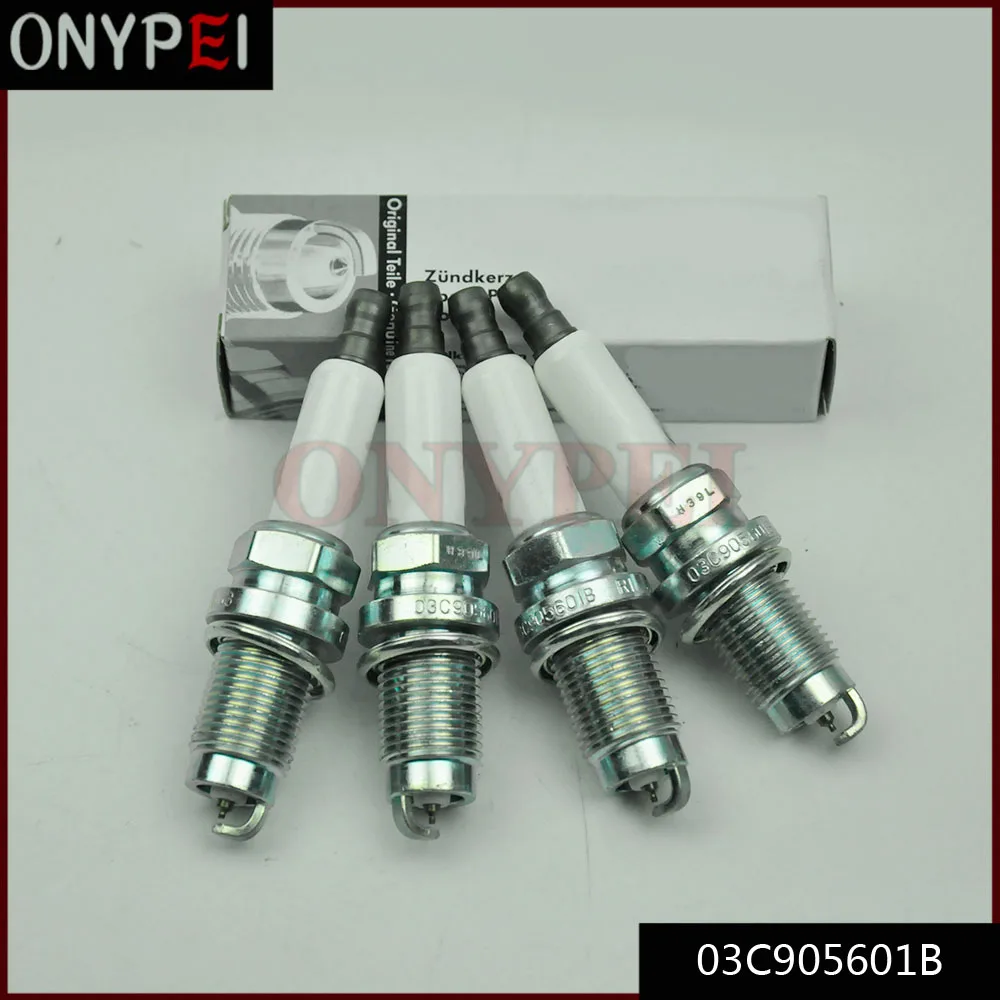 4 шт. 03C905601B платиновая Свеча зажигания для A1 A3 Golf Tiguan Seat Skoda 03C905601A 101905626|Свечи и