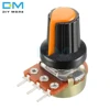 5PCS Diymore WH148 AG2 A-2 With Cap Linear Taper Rotary Potentiometer 1K 2K 3K 5K B10K 20K 30K 50K 100K 200K 300K 500K 1M Ohm ► Photo 3/6