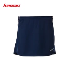 Женские теннисные юбки KAWASAKI, быстросохнущие юбки для бега, велоспорта, бадминтона, фитнеса, юбки для девочек, спортивные юбки, черные, синие, SK-T2703