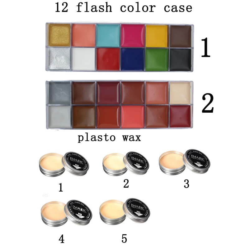 

Halloween akeup Wax Special Effect Makeup & Face Body Paint Oil Painting Art Make Up Set Tools Party Modeling Fake Wound Scar m