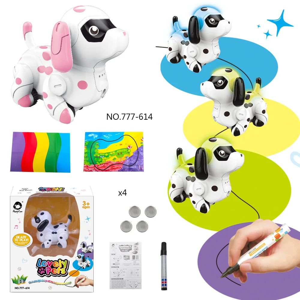 

Induction discoloration dog toys and pencil carts along electric lines Smart pet dog lighting and sound effects novelty toys