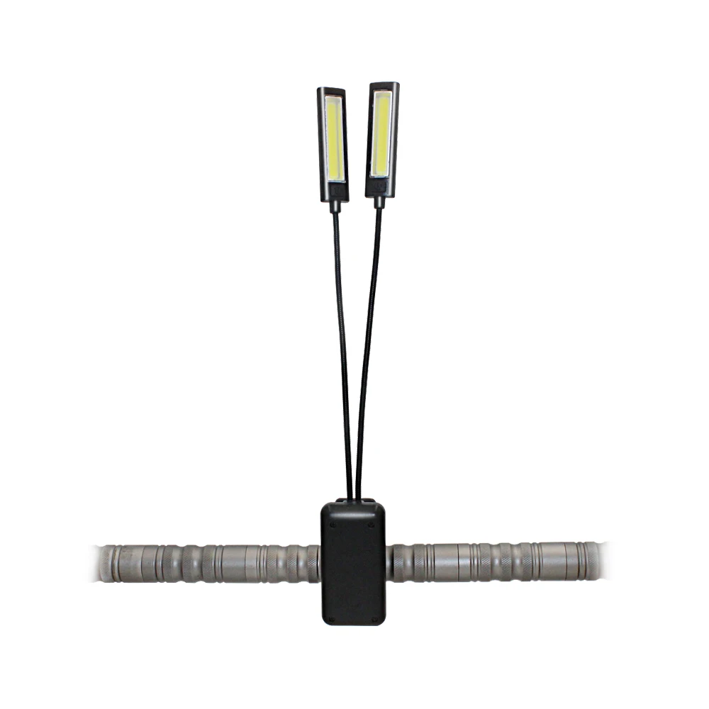 Светодиодная перезаряжаемая USB лампа для чтения Гибкая Настольная с клипсой и
