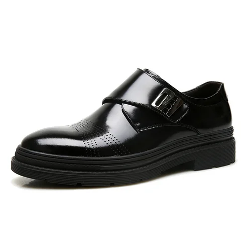 

ECCO Fashion Genuine Leather Shoes Men Breathable Black Business Shoes Comfortable Male Shoes 623533