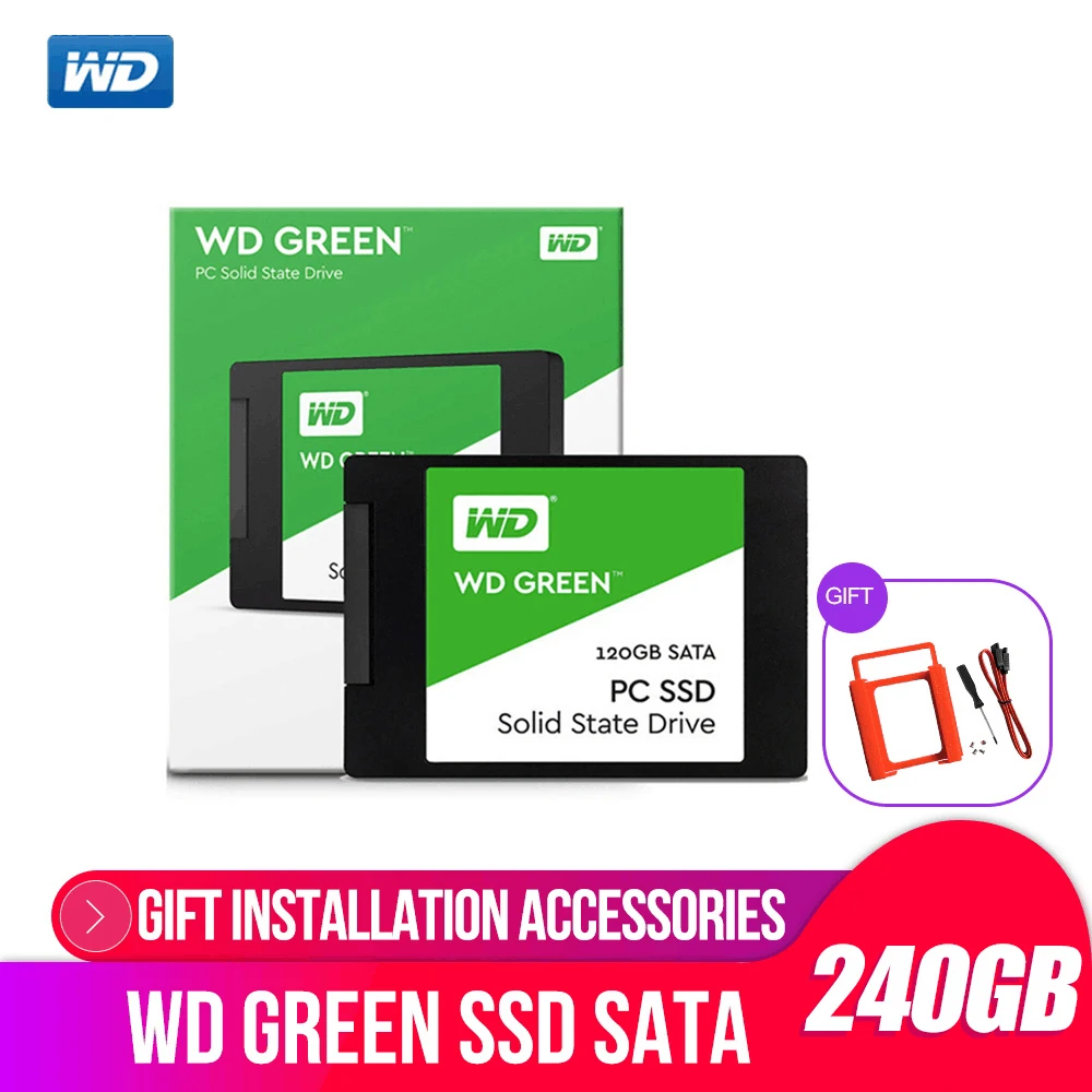 Western Digital WD GREEN PC SSD 240 ГБ 2,5 дюйма SATA 3 ноутбук внутренний сабит жесткий диск interno hd ноутбук жесткий диск disque