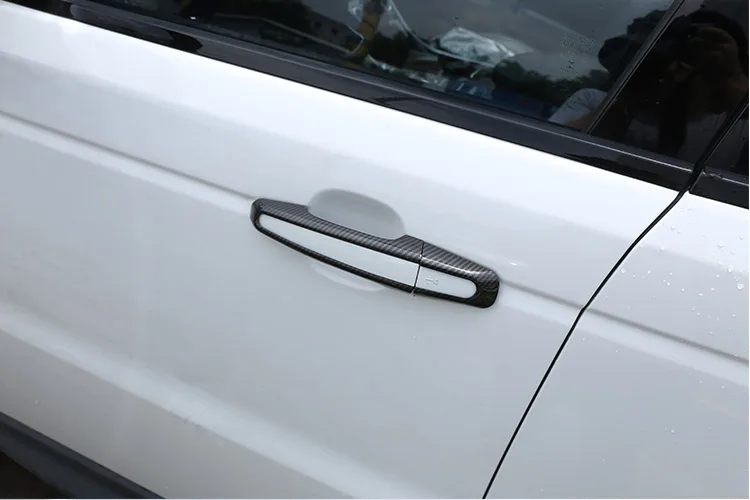 

8pcs Carbon Fiber ABS Exterior Car Door Handle Cover Trim For Land Rover Discovery Sport LR5 LR4 For RR Sport Evoque Vogue LR405