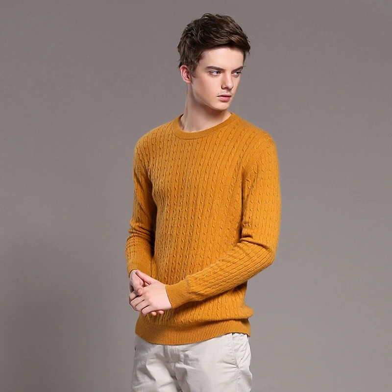 2018 Новое поступление модные Для мужчин О-Средства ухода за кожей шеи кашемировый свитер Бесплатная доставка WA54