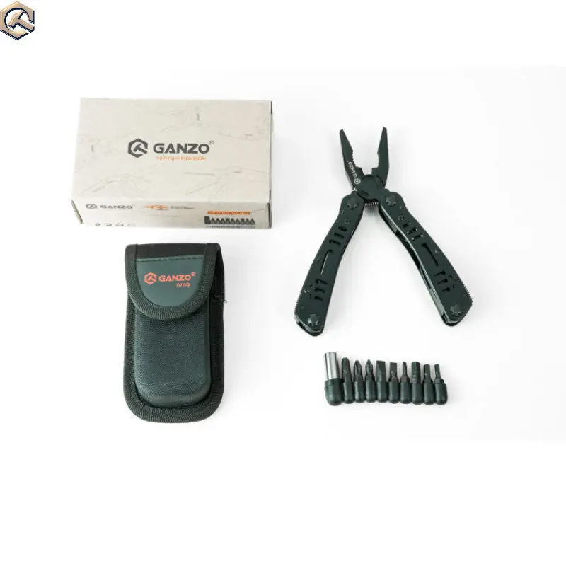 

Ganzo G103 Multitool Pocket Folding Plier Camping Survival Knife Multi Tool Pliers Conbination Hand Tools EDC with tool bag
