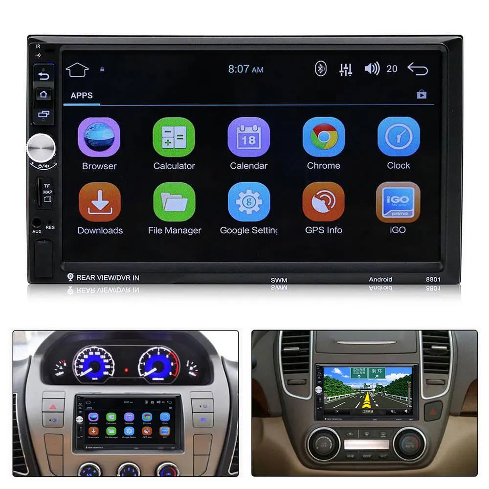 

Neutral Android 7.0 Support GPS 2 Din Car DVD Player 7inch Touch Screen FM Bluetooth HD Universal For Ford VW All Cars