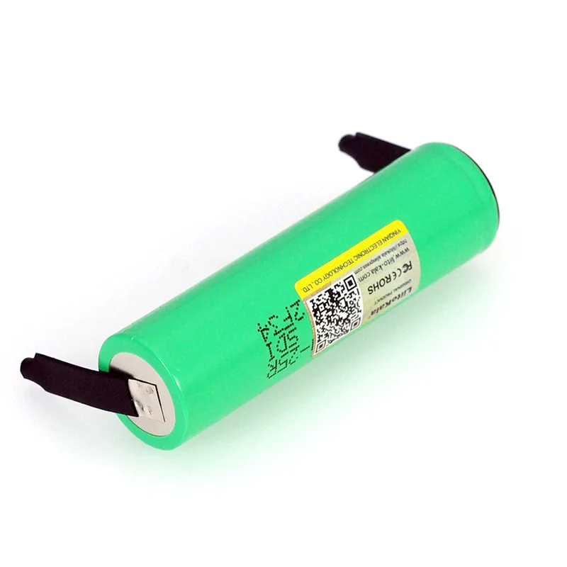 LiitoKala 3,7 V 18650 2500mAh батарея INR1865025R 3,6 V разряда 20A выделенная батарея питания+ никелевый лист DIY