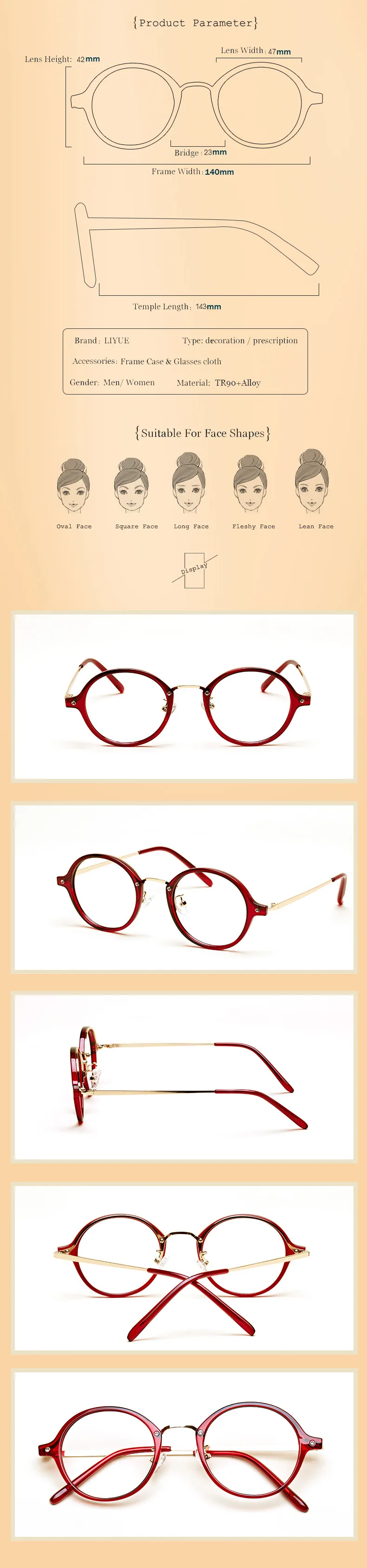 Liyue Oliver Peoples Myopia Eyeglasses Women Eyewear Frame Round Glasses Frame Vintage 2017 Fashion New Computer Eyeglasses Men In Eyewear Frames From Women S Clothing Accessories