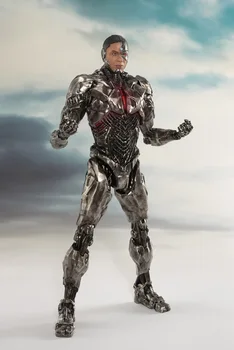

20CM Anime figure Justice League Cyborg action figure collectible model toys for boys