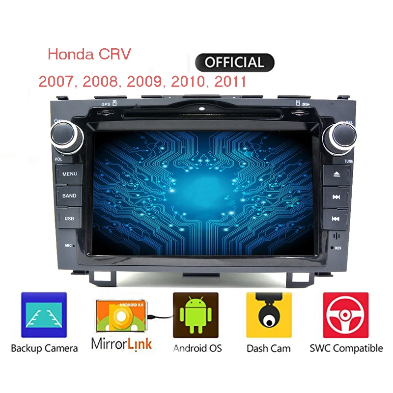 Автомобильный DVD радиоприемник Android 9 0 8 дюймов 2Din четырехъядерный GPS стерео