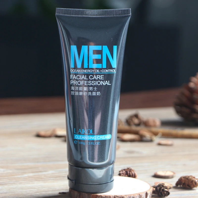 

Men Facial Cleanser Face Washing Moisturizing Man Skin Care Oil Control Blackhead Remove Deep Cleansing Scrub LAIKOU