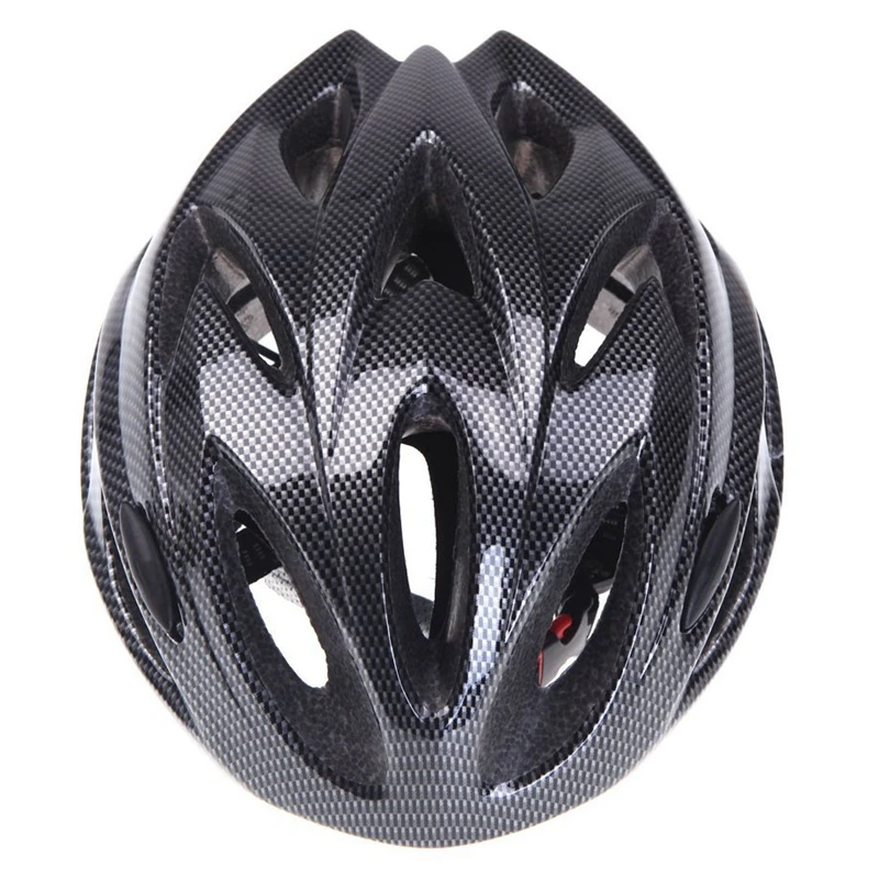 

18 Vents Ultralight Integrally-molded Sports Cycling Helmet with Visor Mountain Bike Bicycle Adult Black