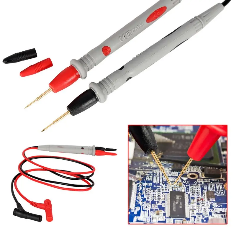

Useful Ultra Fine Universal Probe Test Leads Cable Multimeter Meter 1000V 20A