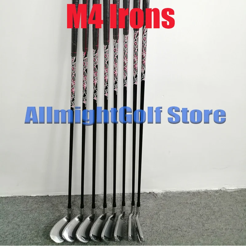 

Golf Clubs 2018 M4 Iron Set M4 Irons M4 Golf Irons 4-9 P Sw (8PCS) Graphite / Steel shaft With Head Cover