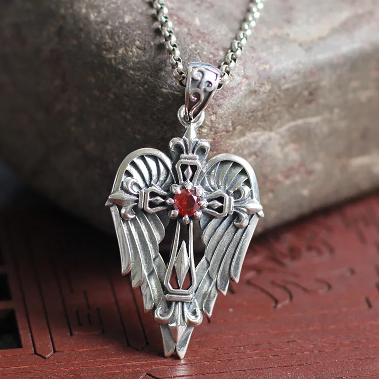

The character of silver struck the domestic supply of men's personality new Han Feng S925 happy couple Pendant
