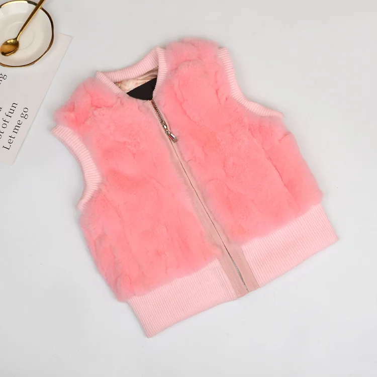 65987 New M-5XL  Autumn and winter Clothes real Rex rabbit Fur waistcoat Natural fur coat Ladies Jacket Women vest