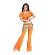 Bellydance костюм юбка костюмы 3 предмета ofdynamism набор кисточкой Топ Кружево placketing горный хрусталь Джинсы для женщин 328 huazhung цепи