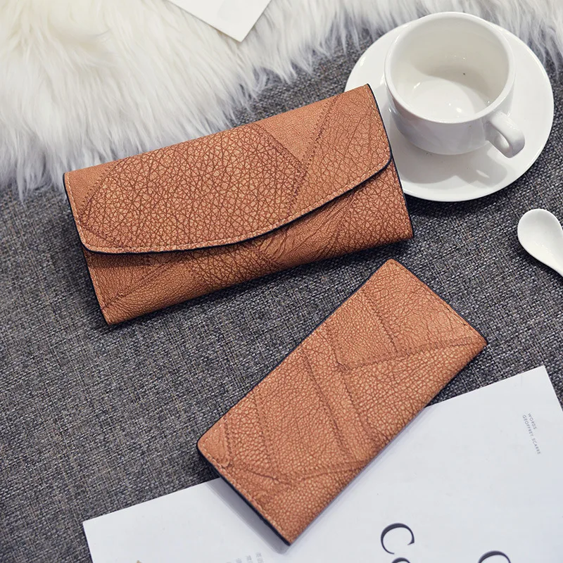 

[DWTS]2018 new magnetic buckle purses women wallets female purse leather luxury brand fashion ladies long zipper woman wallet