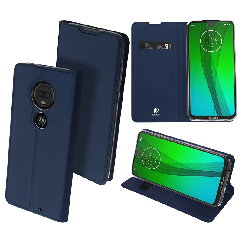 Оригинальный чехол из искусственной кожи DUX DUCIS для Motorola Moto G7 роскошный тонкий
