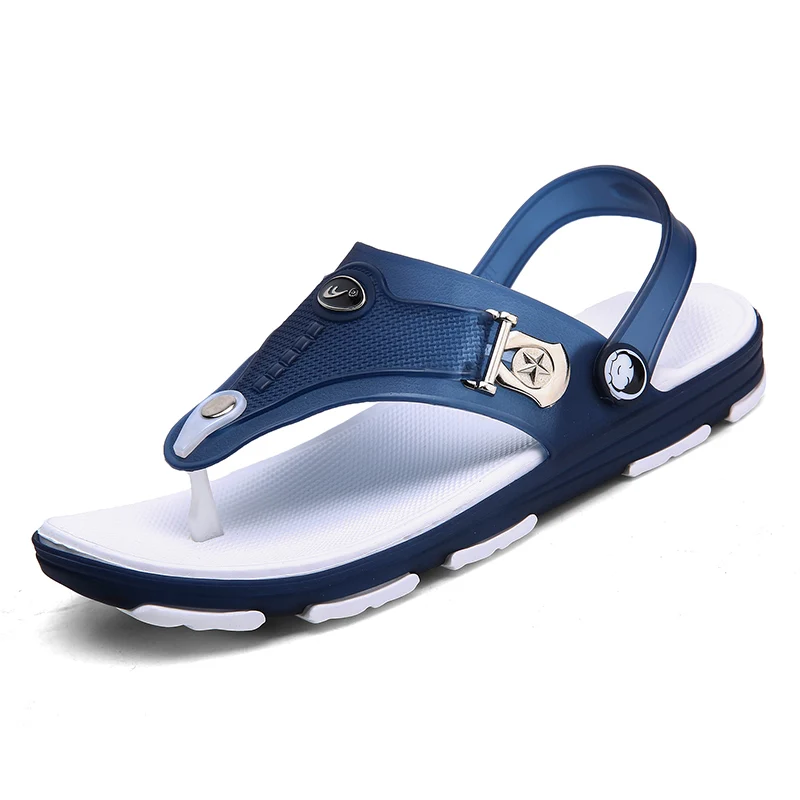 

Slippers Men's Summer New Men's Flip-flops Sandals Wear Non-slip Wear Fashion Korean Hole Beach Shoes Sandals And Slippers