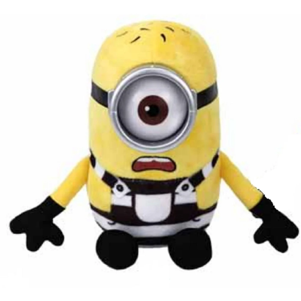 

Pyoopeo Ty Beanie Babies 6" 15cm Carl in Jail Suit Plush Regular Soft Stuffed Animal Collection Doll Toy with Heart Tag