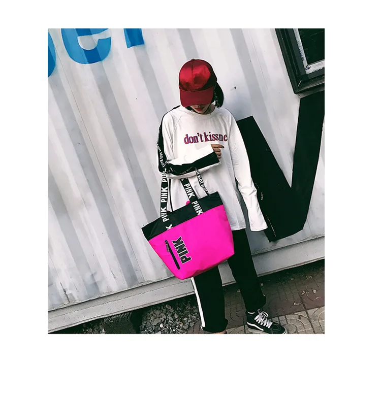 Оксфордская розовая многофункциональная уличная женская спортивная сумка, тренировочная сумка для спортзала, женские спортивные сумки, сумка для фитнеса для женщин