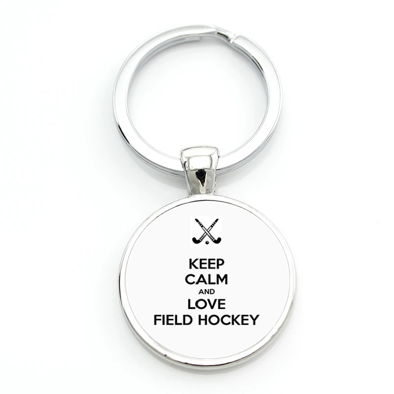 Бренд TAFREE Keep Calm and Love Hocky брелок Повседневный Спортивный хоккейный брелок кольцо для ключей для мужчин и женщин модный брелок ювелирные изделия SP481 - Цвет: SP496